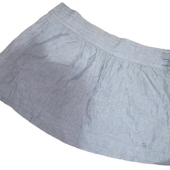 Abercrombie and Fitch blue button skirt - Picture 2 of 4